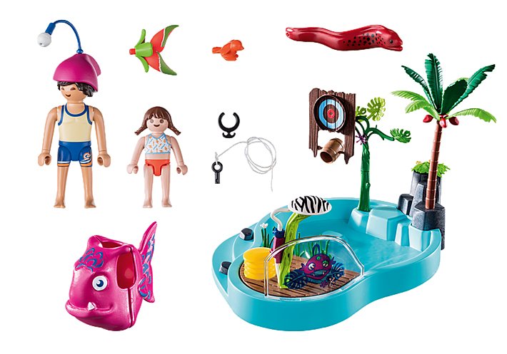 Playmobil 70610 Family Fun - Bonita Piscina Con Salpicaduras De Agua