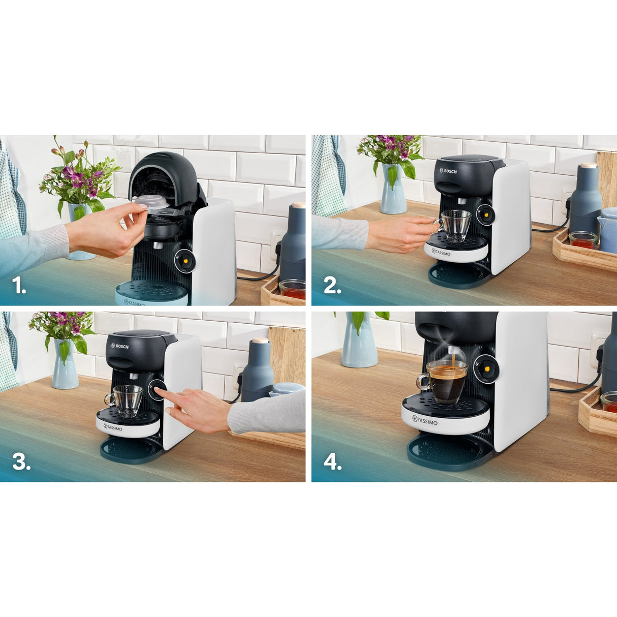 Cafetera Bosch Tas164e Eléctrica Totalmente Automática Macchina Per Caffè A Capsule 0,7 L