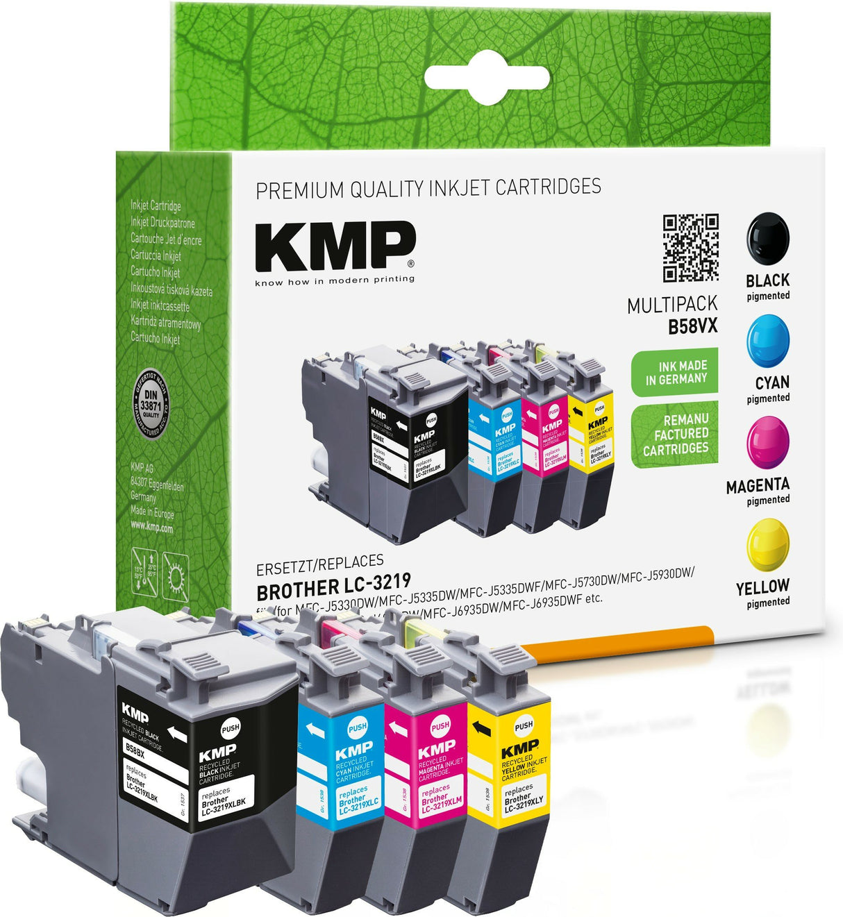 EAN 4011324370324 - KMP 1537,4005 cartucho de tinta 4 pieza(s) Compatible Negro, Cian, Magenta, Amarillo imagen 1