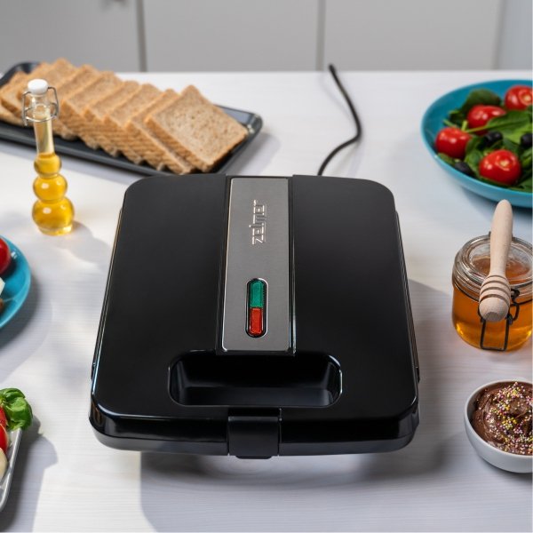 EAN 5908269344413 - Zelmer ZSM7400 sandwichera 1400 W Negro, Acero imagen 5