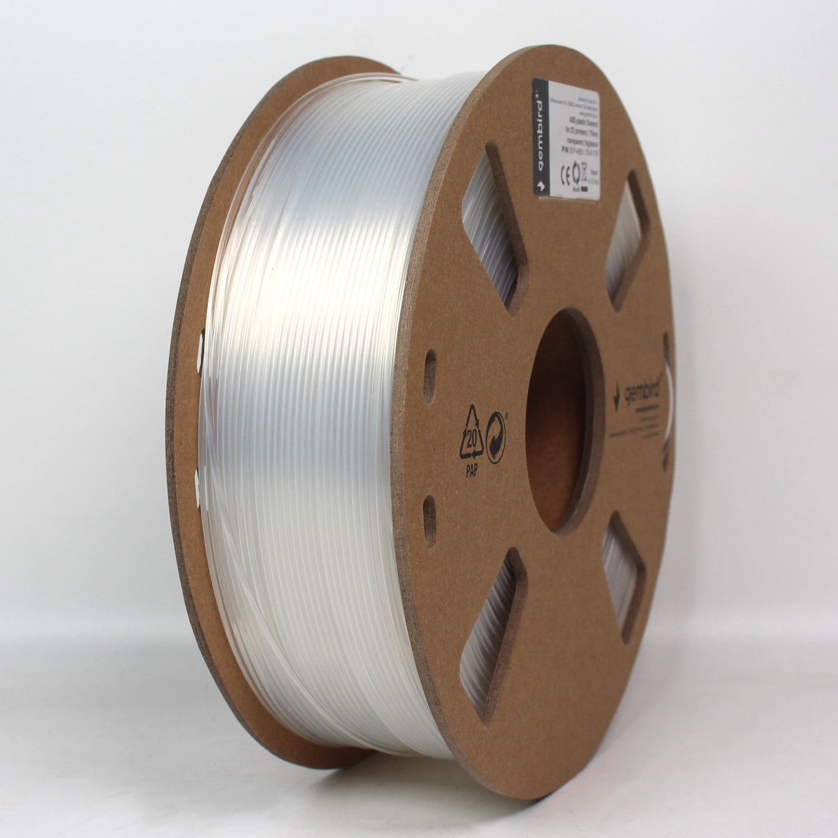 EAN 8716309092609 - Gembird 3DP-ABS1.75-01-TR material de impresión 3d ABS Blanco 1,4 kg imagen 2
