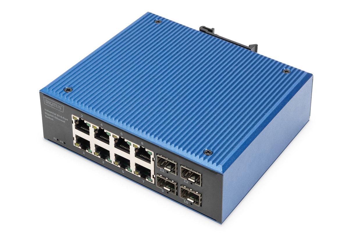 EAN 4016032490487 - Digitus DN-651152 switch No administrado Gigabit Ethernet (10/100/1000) Negro, Azul imagen 1