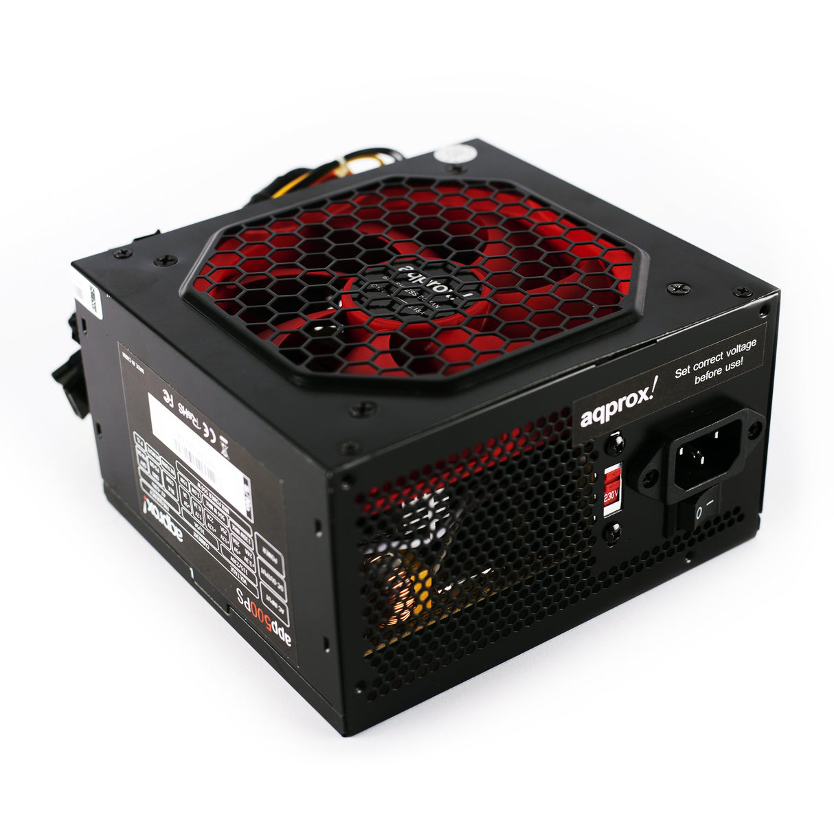 EAN 8435099529330 - Approx APP550PSV2 unidad de fuente de alimentación 550 W 20+4 pin ATX ATX Negro imagen 2