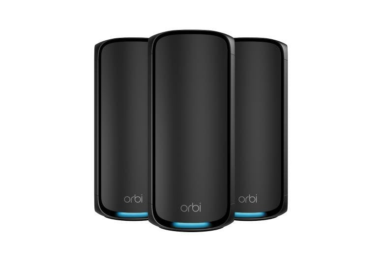 EAN 0606449166538 - NETGEAR Orbi 970 Series Quad-Band WiFi 7, 3-Pack Quad-band (2.4 GHz / 5 GHz-1 / 5 GHz-2 / 6 GHz) Wi-Fi 6 imagen 1