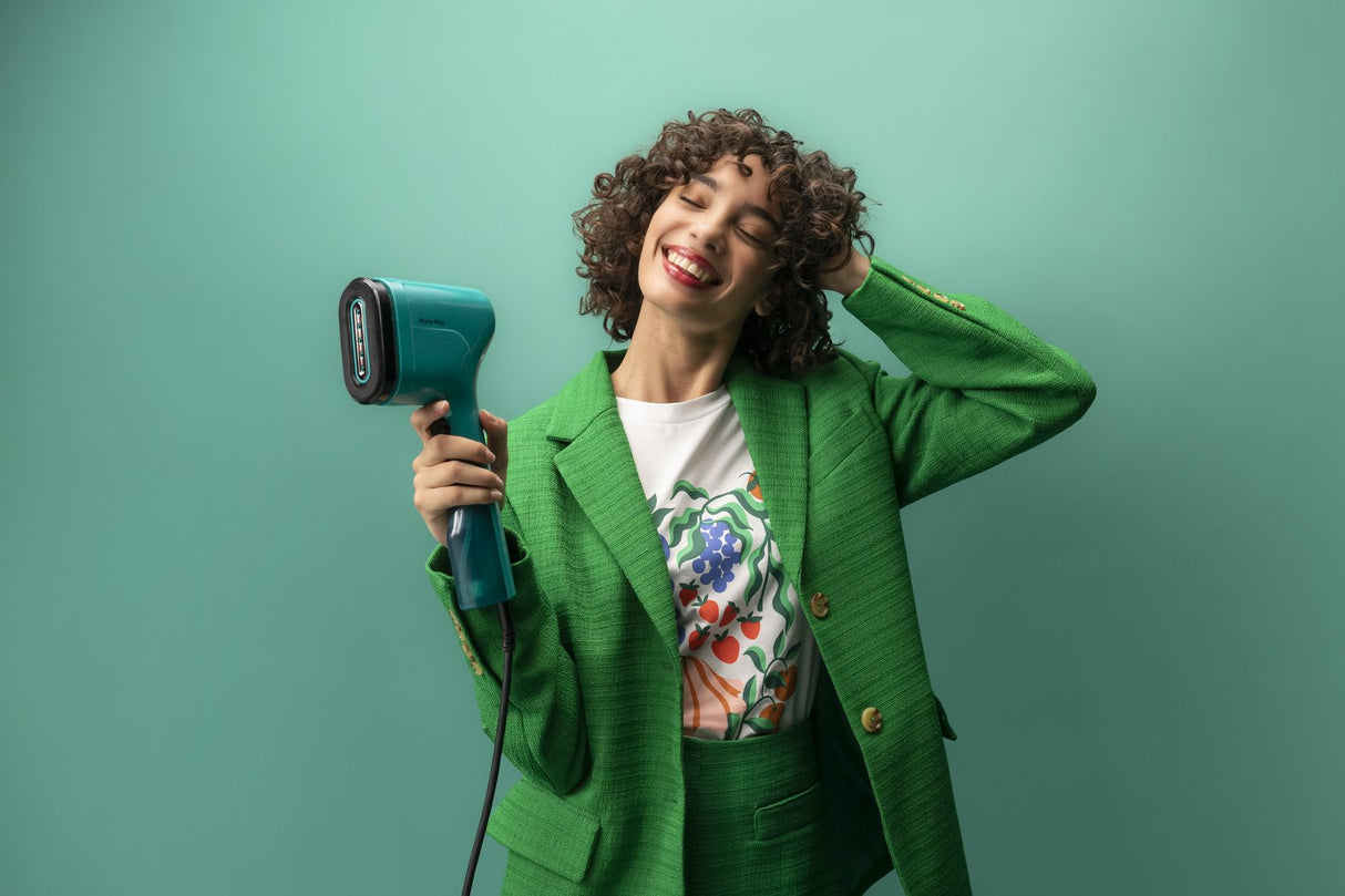 Vaporizador De Ropa Portátil Tefal Dt2026e1 Pure Pop, Potencia 1300 W, Depósito De Agua 0,07 L, Color Verde