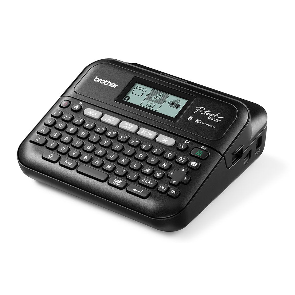 Brother Etiqueteuse Escritoriotique Professionnelle Bluetooth 18mm Con Mallette De Transporte Adaptador Secteur Un Cinta Tze 4m Câble