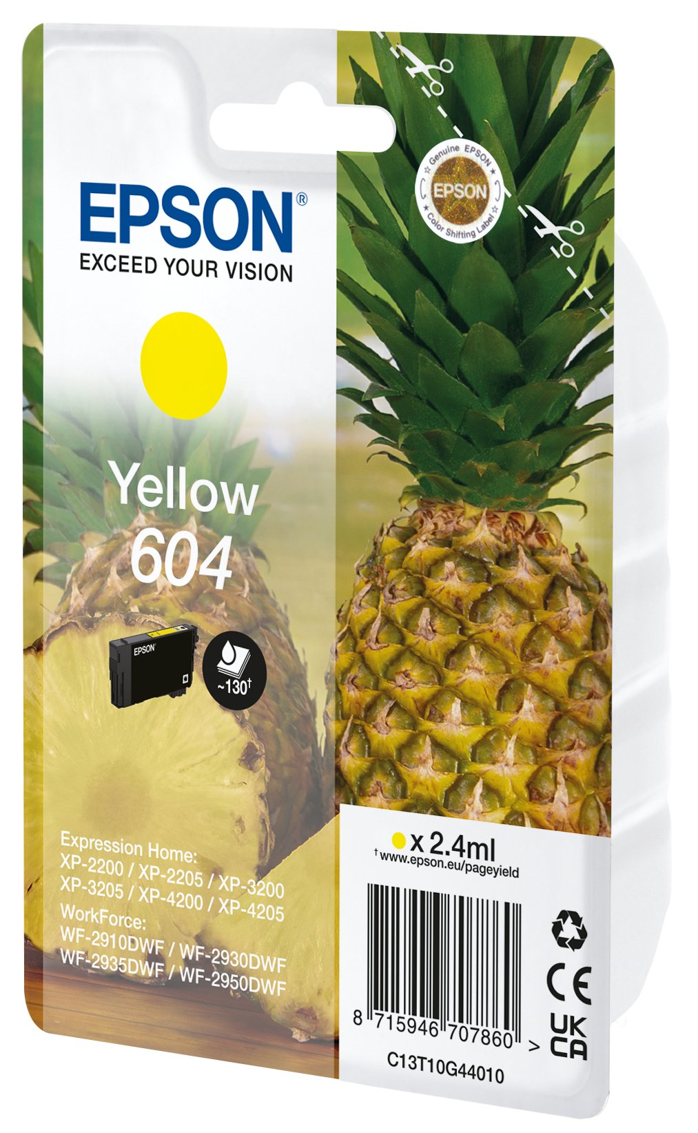Epson 604 Tinta Original Amarillo C13t10g44020
