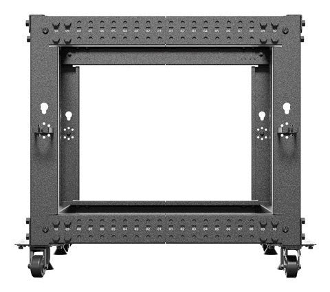 Armario Lanberg Abierto Rack 19" 9u 600x600 Ajustable Hasta 1100 Negro