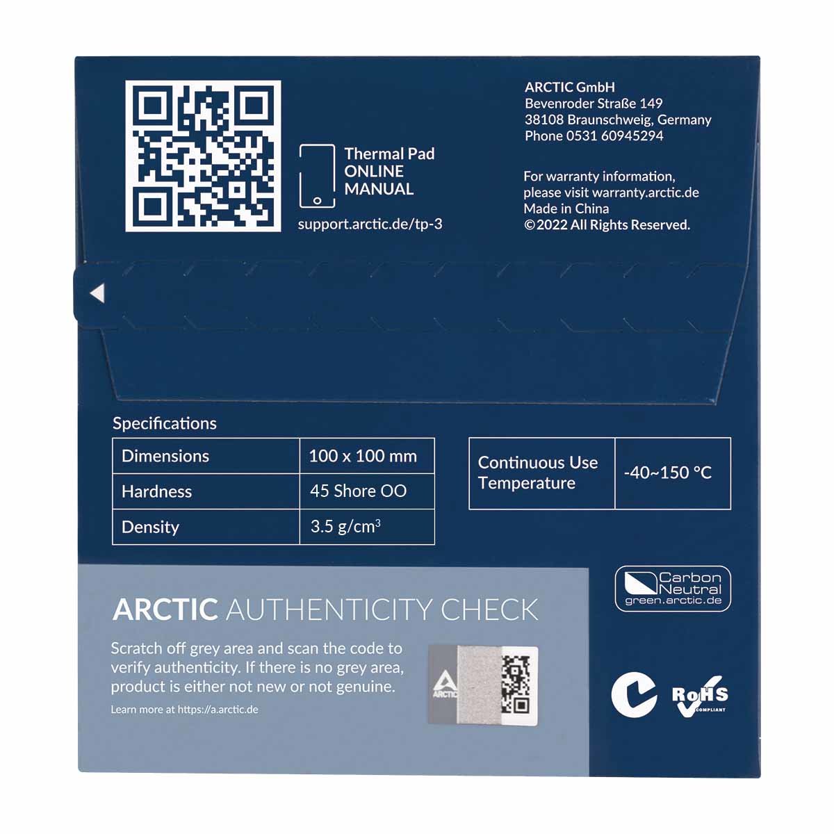 EAN 4895213703956 - ARCTIC TP-3 compuesto disipador de calor Parche térmico imagen 5