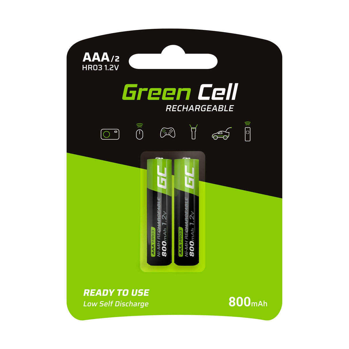 EAN 5903317225881 - Green Cell GR08 pila doméstica Batería recargable AAA Níquel-metal hidruro (NiMH) imagen 1