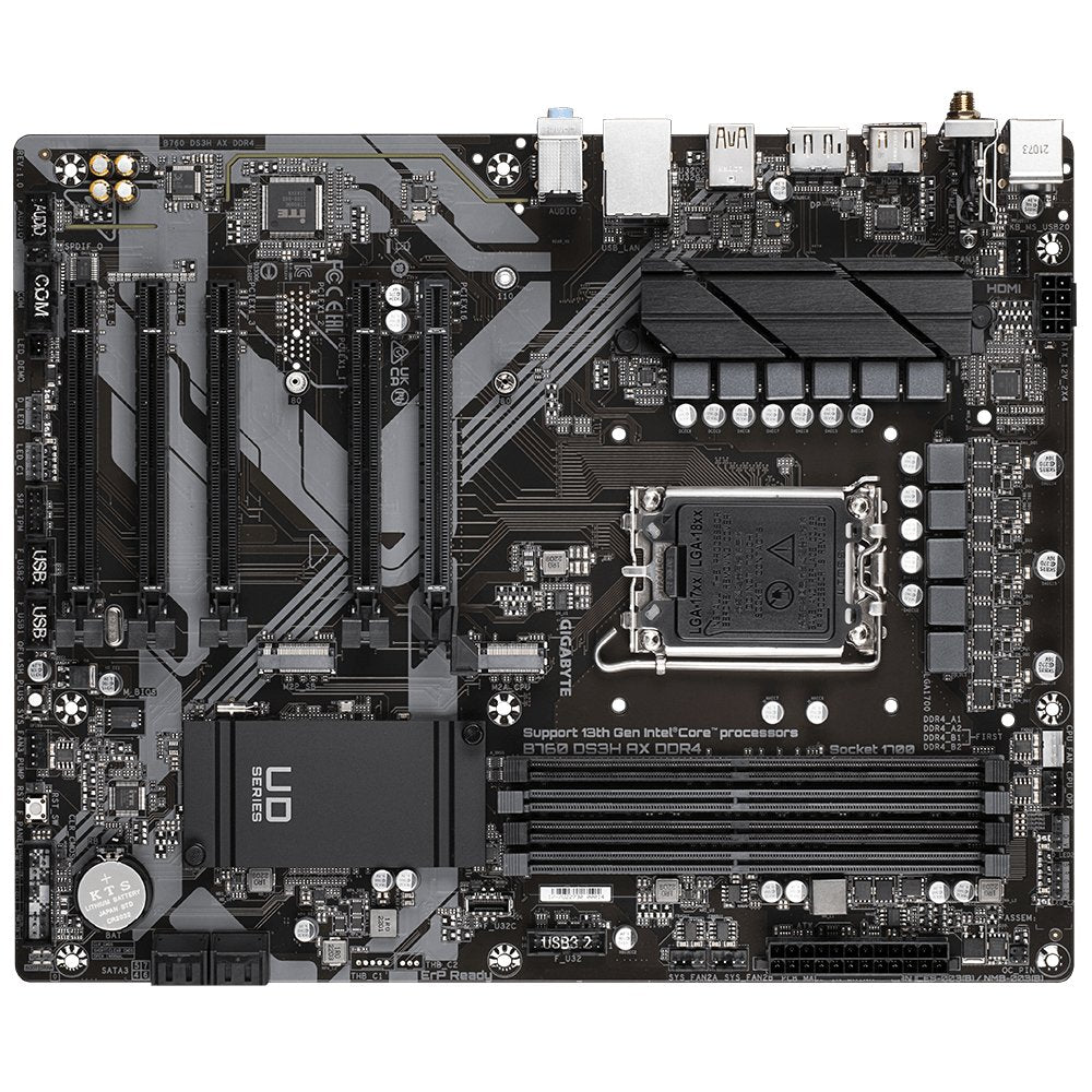 EAN 4719331850999 - GIGABYTE B760 DS3H AX DDR4 placa base Intel B760 Express LGA 1700 ATX imagen 5