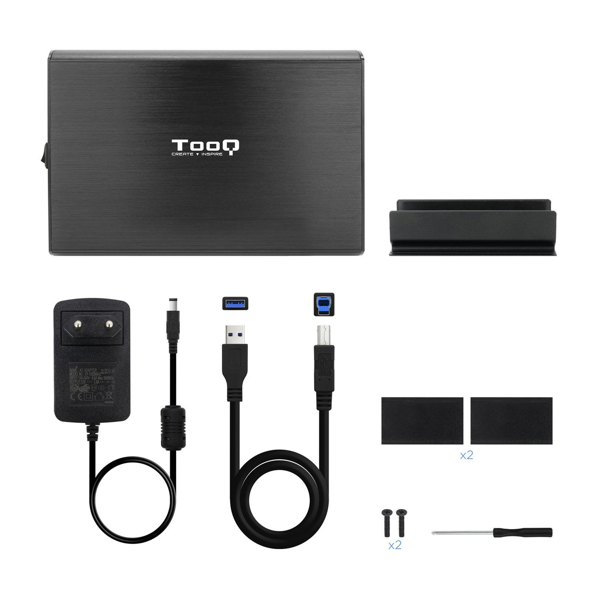 EAN 8433281009691 - TooQ TQE-3531B caja para disco duro externo Caja de disco duro (HDD) Negro 3.5" imagen 6