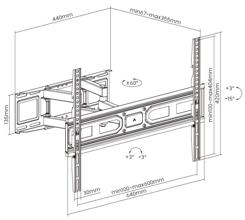 EAN 4015867230916 - Equip 650337 soporte para TV 2,03 m (80") Negro imagen 12