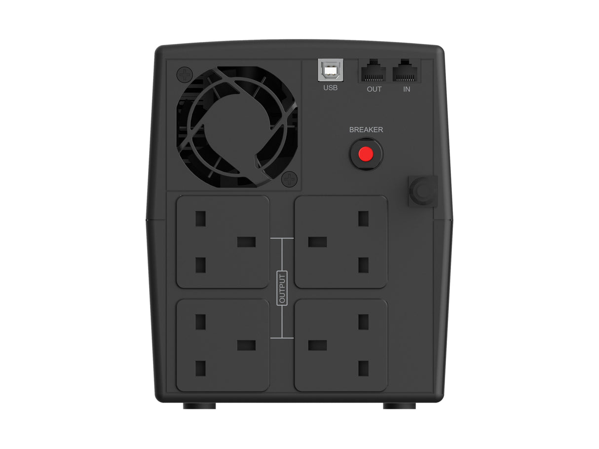 EAN 4015867241660 - Conceptronic ZEUS04G sistema de alimentación ininterrumpida (UPS) Línea interactiva 2,2 kVA 1320 W 4 sali imagen 2