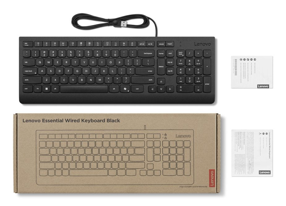Keyboard Home/Office Usb Uk English Black 4y41r64671