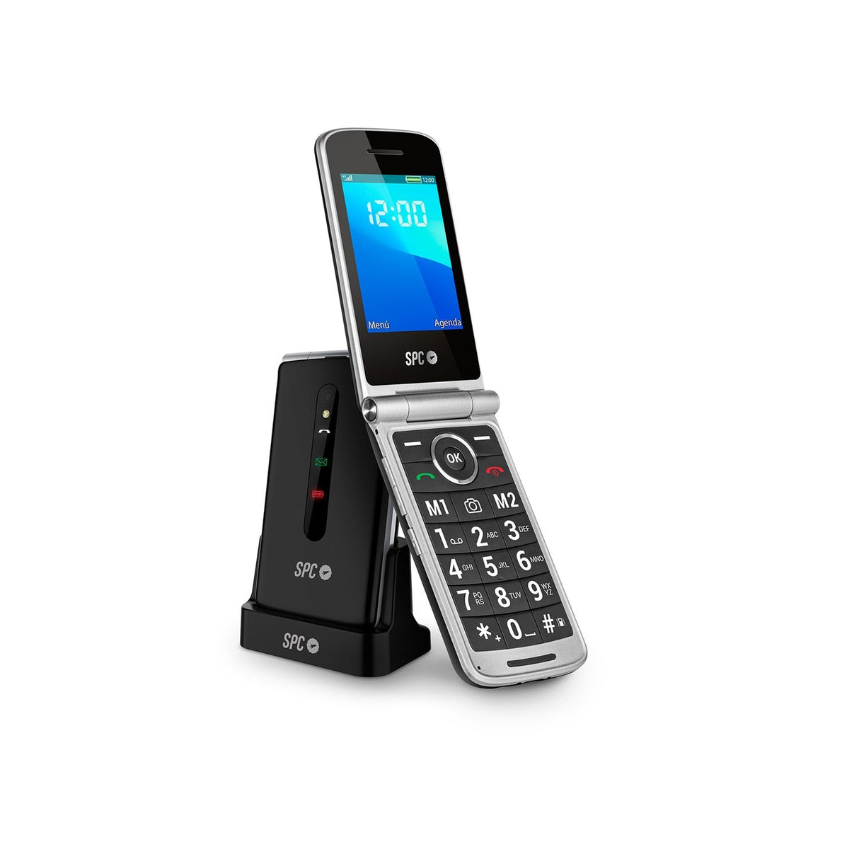 EAN 8436609912390 - SPC Prince 4G 7,11 cm (2.8") 130 g Negro, Plata Teléfono para personas mayores imagen 4