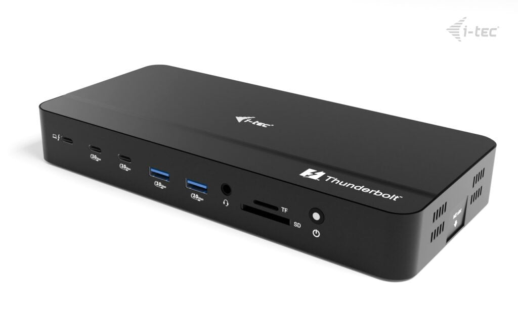 D I-Tec Tb5 Triple Displayds 2xtb5 1xdp 1x2,5glan 1xm.2 Slot 1xaudio Mic 2xusb-C Gen2 2xusb-A Gen2 2xusb 2.0 Sd+Tf Kartenleser Pd 140w