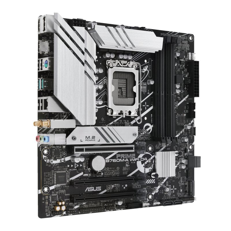 Placa Base Asus 1700 Prime B760m-A Wifi D4 M-Atx 4xddr4 4xsata6 1xusb-C 1xusb 3.2 2xusb 2.0