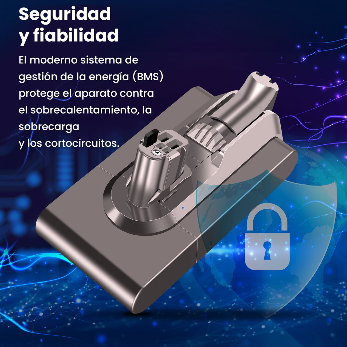 EAN 5907207222981 - Extralink BATERIA DYSON, V11 (CLICK TYPE) 25.2V 3000MAH batería recargable industrial imagen 11