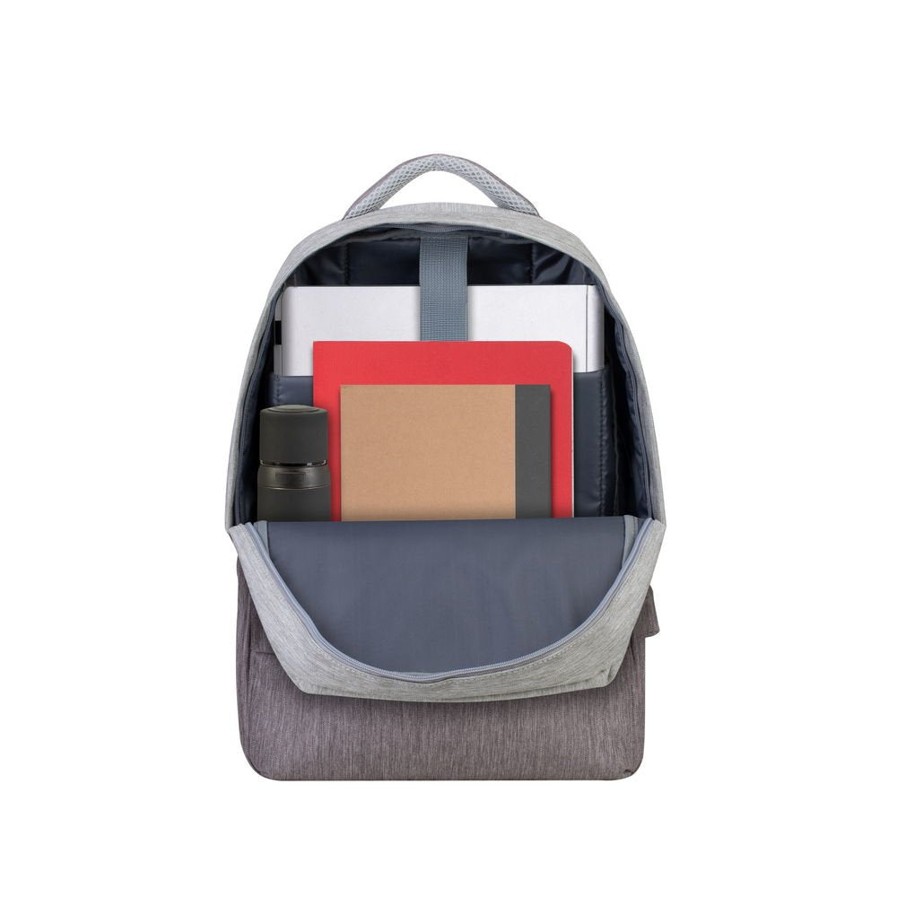 Mochila Riva Nb Prater 15.6" 7562 Gris/Moca
