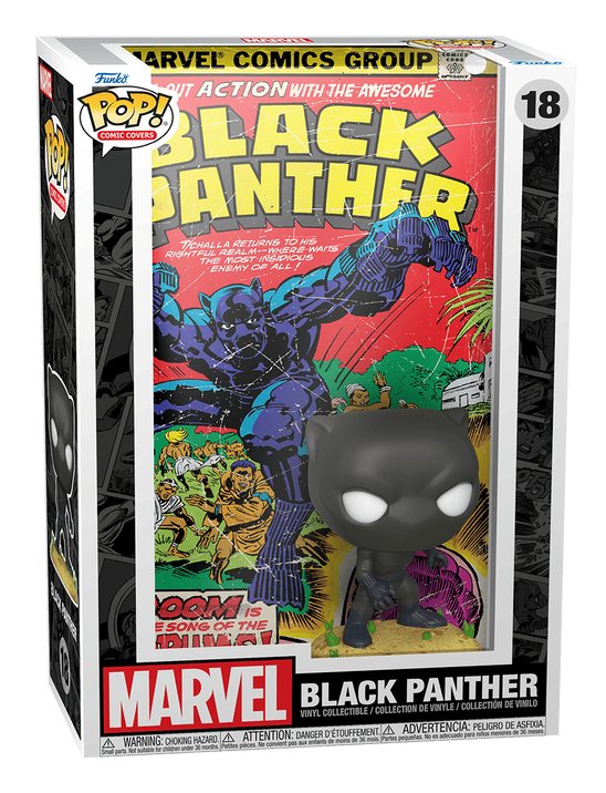 Figura Pop Comic Cover Marvel Black Panther