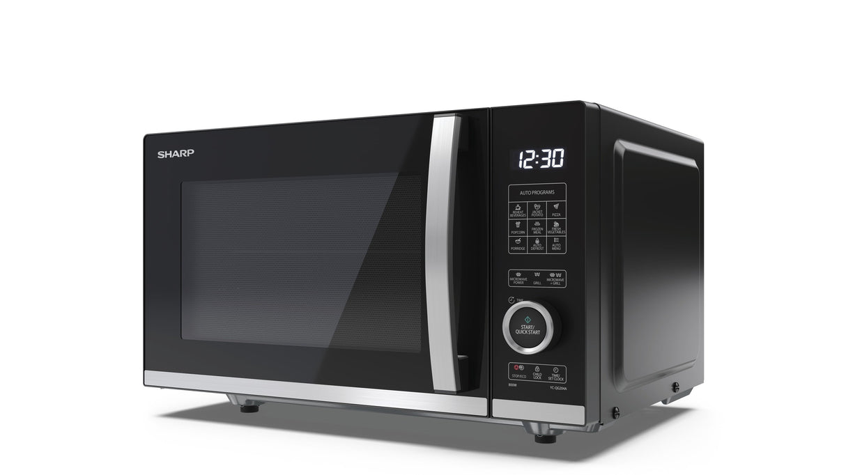 EAN 4974019207261 - Sharp YC-QG204AE-B microondas Negro Microondas con grill Encimera 20 L 800 W imagen 3