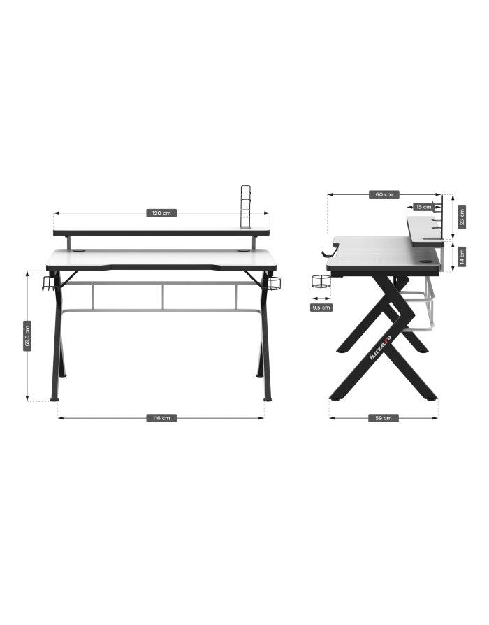 EAN 5907564629850 - Huzaro Hero 5.0 Negro, Blanco imagen 13