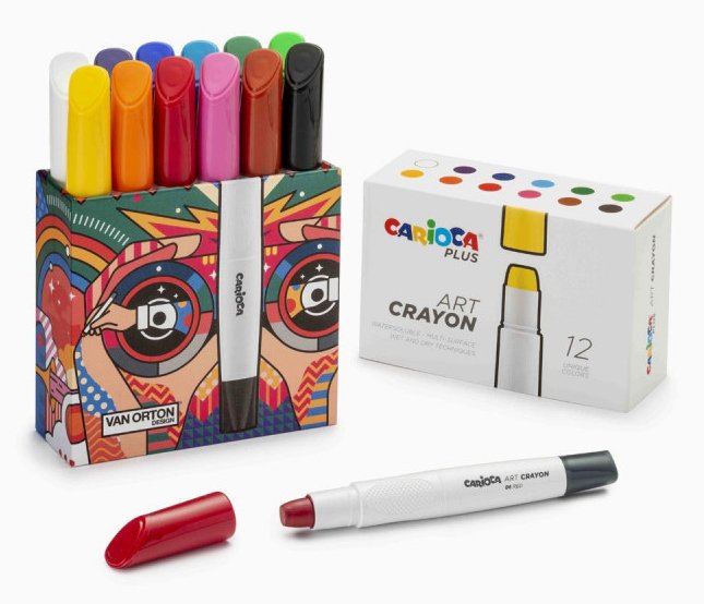 EAN 8003511452131 - Carioca Art Crayon Multicolor 12 pieza(s) imagen 3