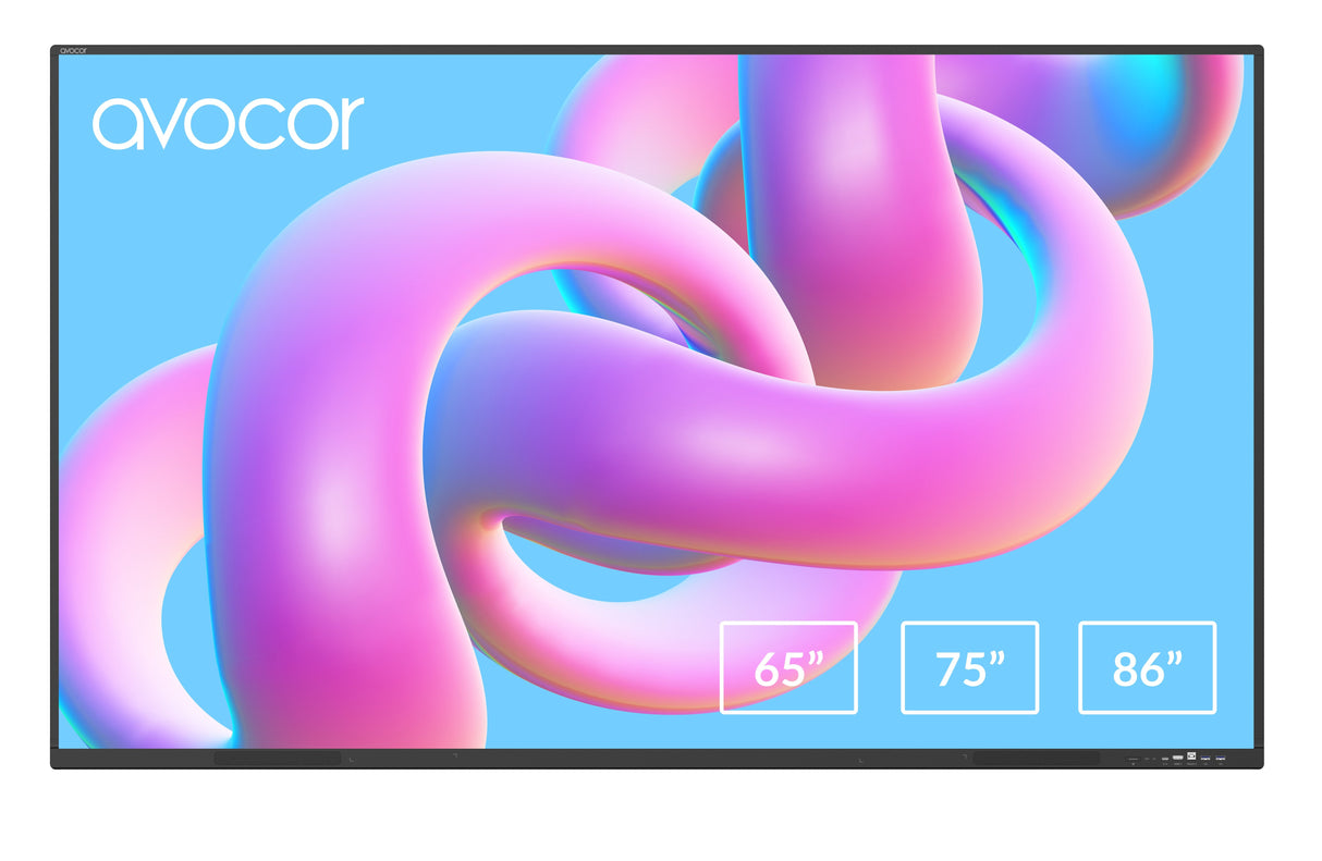 Avocor S-Series 65" 4k Ir Led Interactive Displ Pizarra Blanca Interactiva 165,1 Cm (65") 3840 X 2160 Pixeles Pantalla Táctil