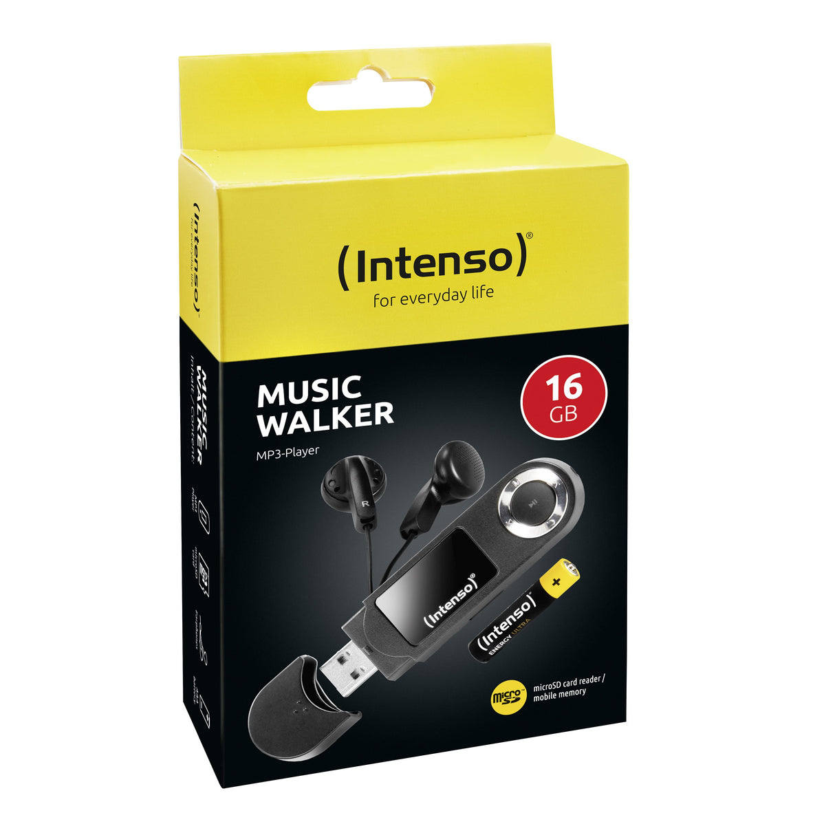 EAN 4034303032402 - Intenso 3601470 reproductor MP3/MP4 Reproductor de MP3 16 GB Negro imagen 2