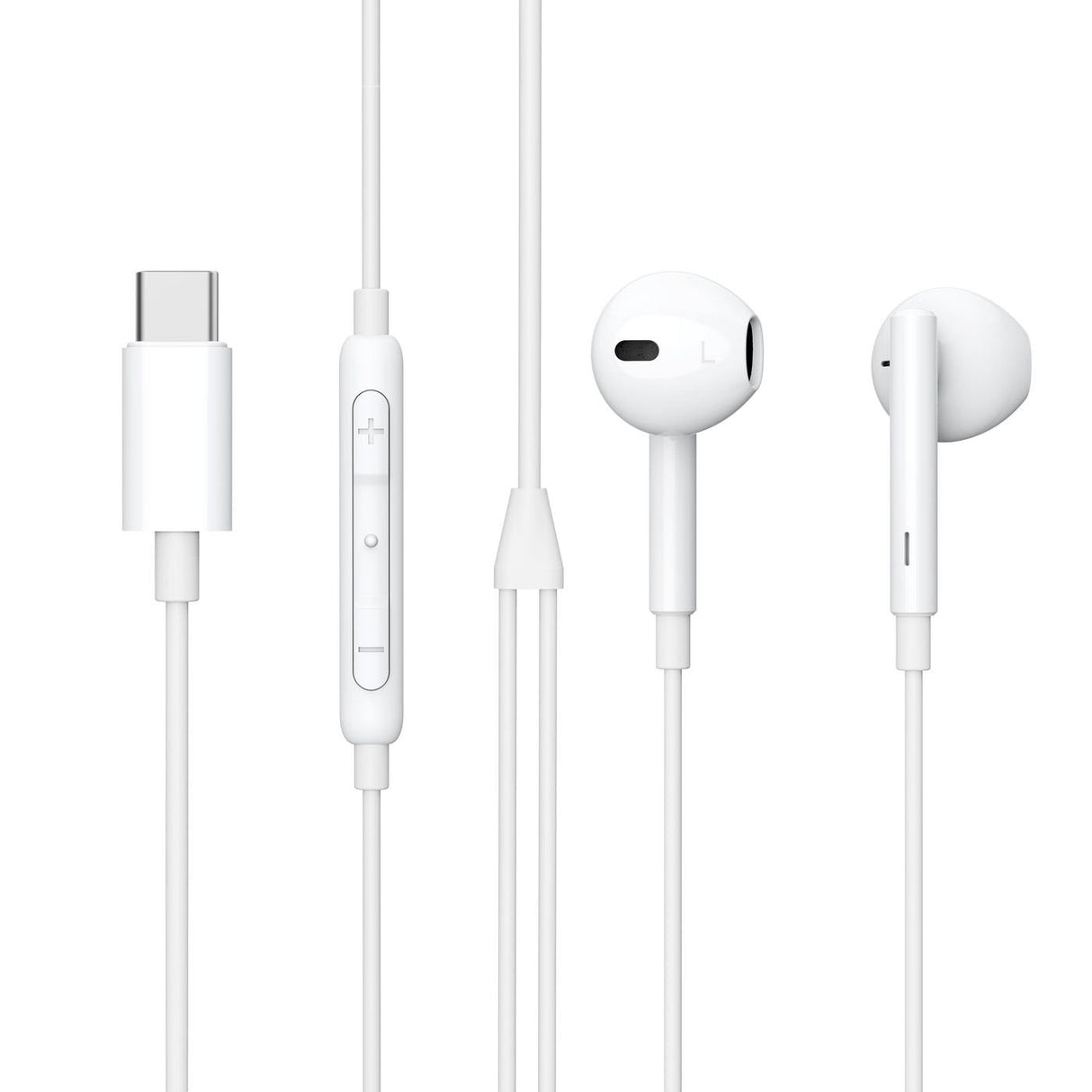 Auriculares Estuff In-Ear Headphone For Usb-C Device Alámbrico Dentro De Oído Llamadas/Música Usb Tipo C Blanco