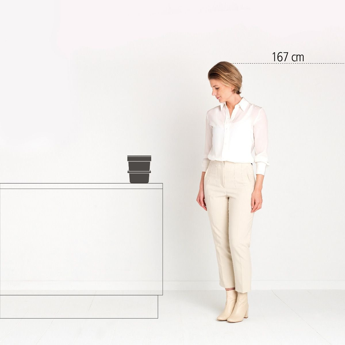 EAN 8710755213267 - Brabantia Sort & Go 6 L 1 cesta(s) Gris imagen 3