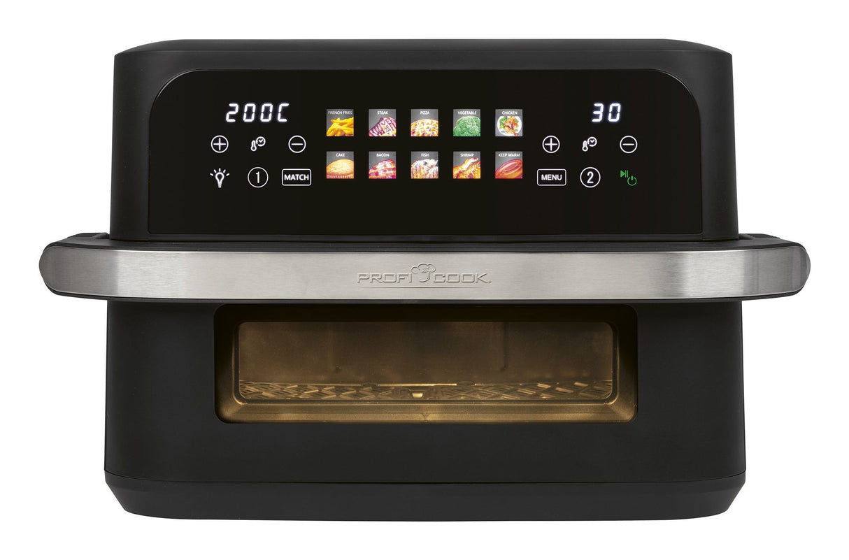 EAN 4006160013139 - ProfiCook PC-FR 1313 H Doble 10 L Independiente 2400 W Freidora de aire caliente Negro, Acero inoxidable imagen 1
