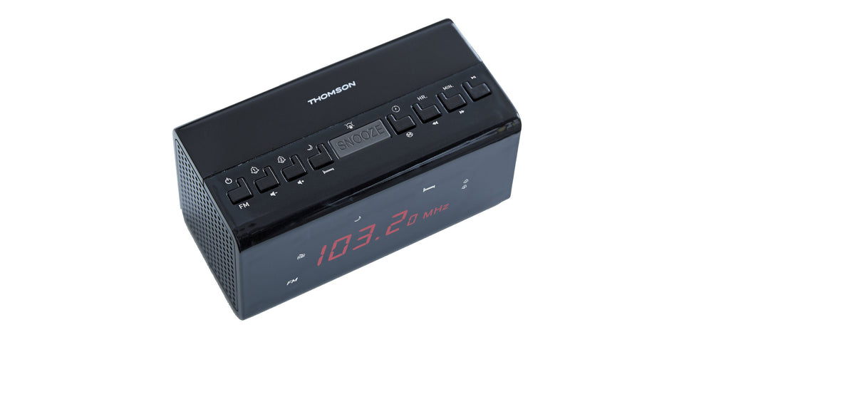 Thomson Cr50 Radio Reloj Despertador - Alarma Dual - Negro