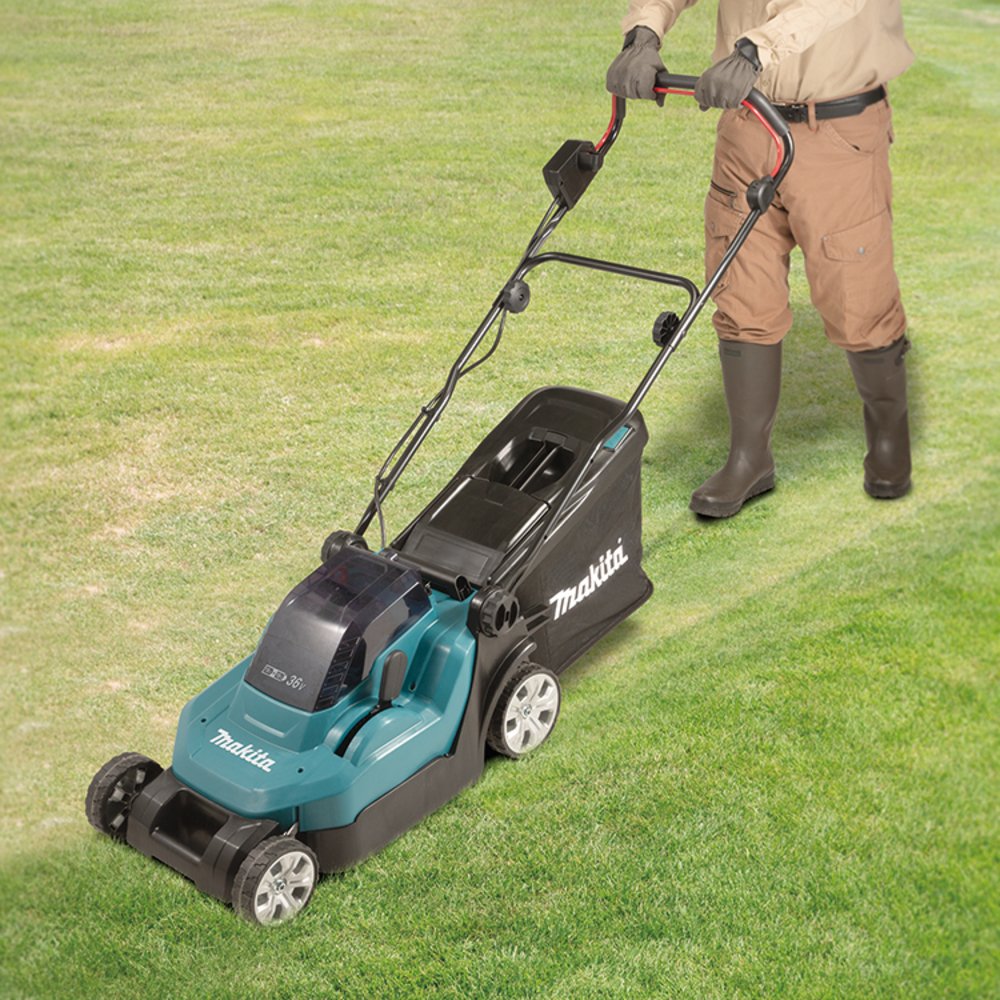EAN 0088381891134 - Makita DLM382PM2 cortadora de césped Batería Negro, Azul imagen 7