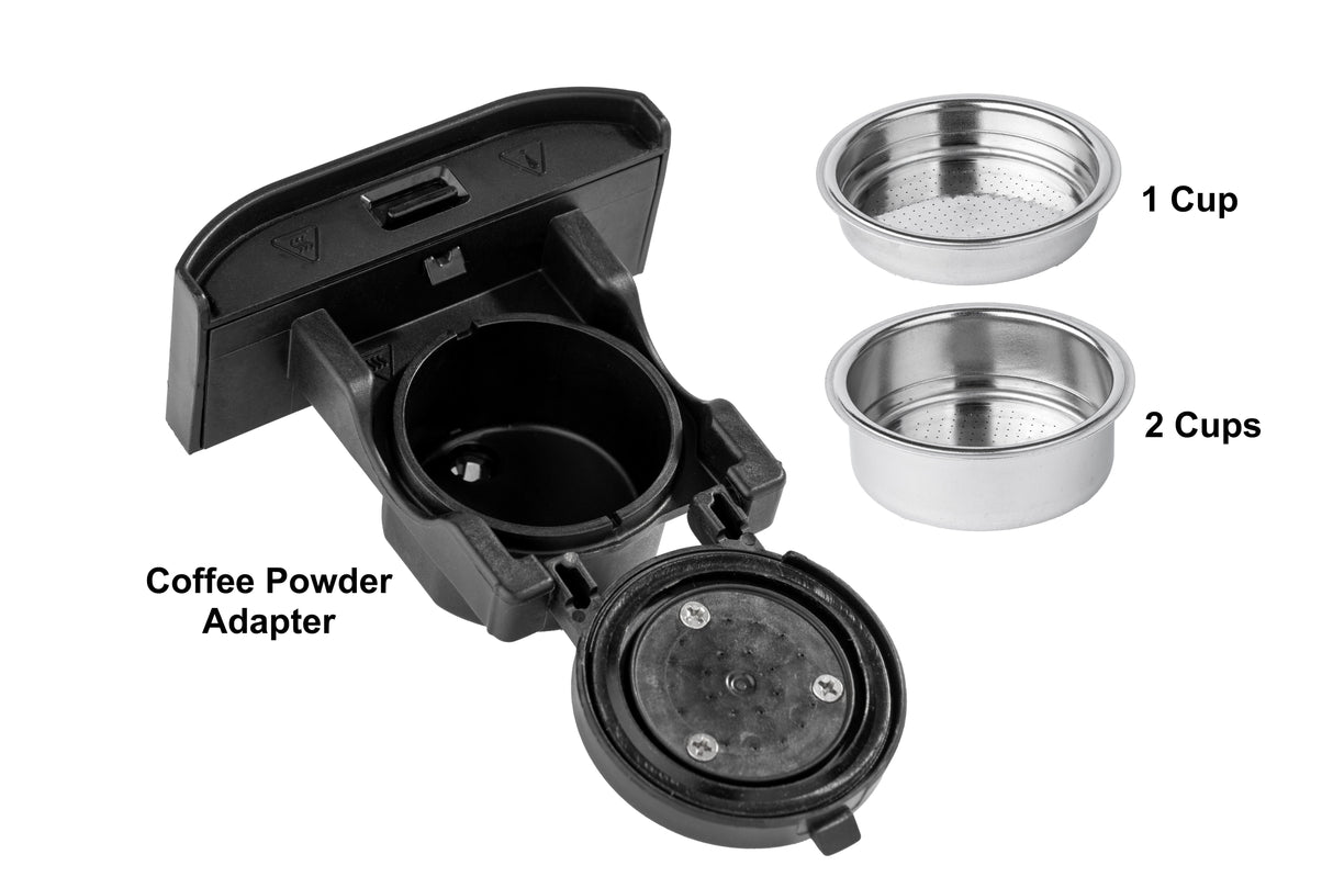 Tornado Máquina De Cápsulas Tcm-7042-Gs / 5-In-1 Capsule Coffee Maker Negro