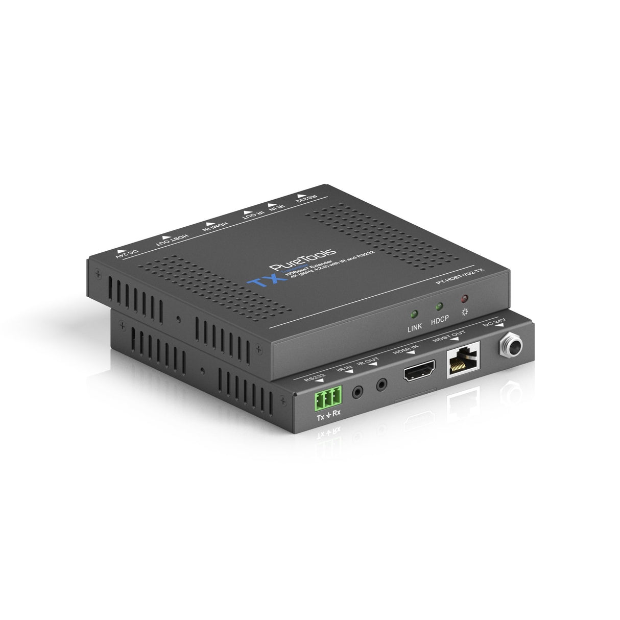 EAN 4251364706763 - PureTools PT-HDBT-702-TX extensor audio/video Transmisor de señales AV Negro imagen 2