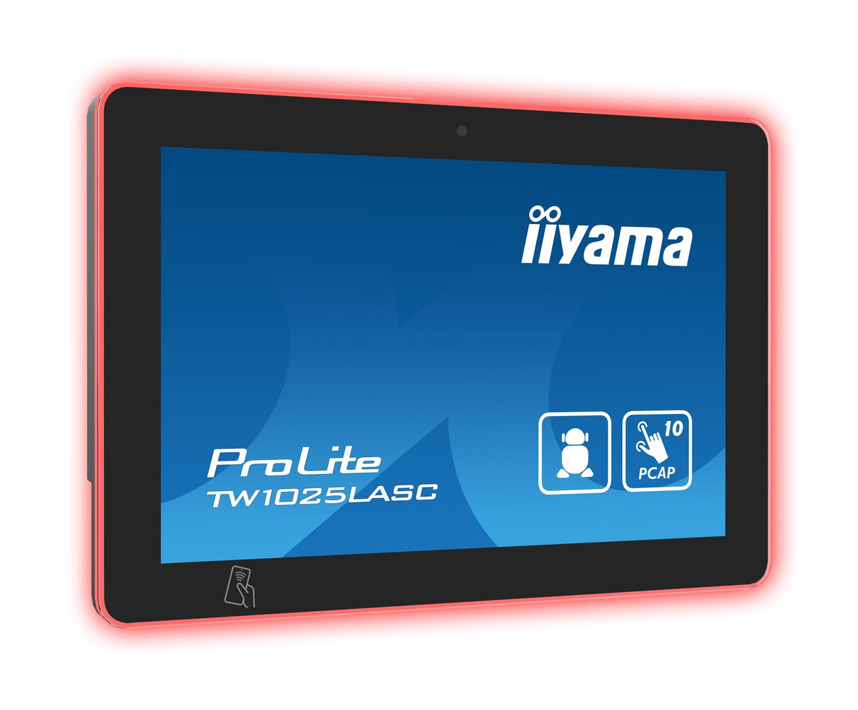 Iiyama Tw1025lasc-B1pnr Pantalla Para Sala De Reuniones 25,6 Cm (10.1") 1280 X 800 Pixeles Led 802.11b, 802.11g, Wi-Fi 4 (802.11n) Negro Plástico Bluetooth