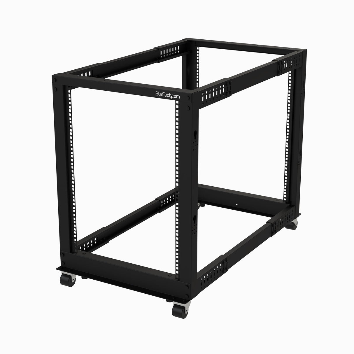 EAN 0065030887137 - StarTech.com 4POSTRACK15U armario rack Rack o bastidor independiente Negro imagen 1