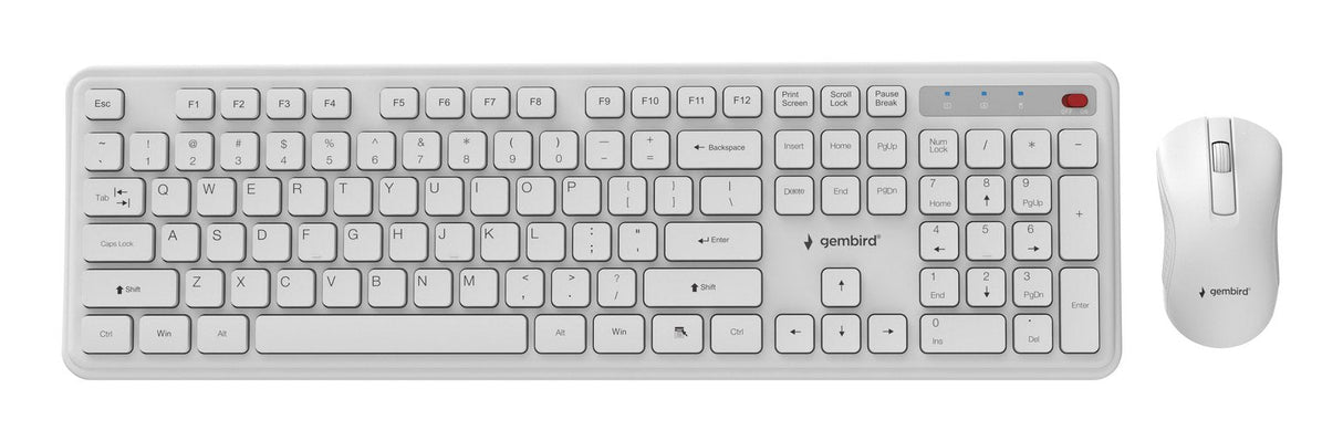 Gembird Slim Pro Business Wireless Desktop Set Blanco Us Layout