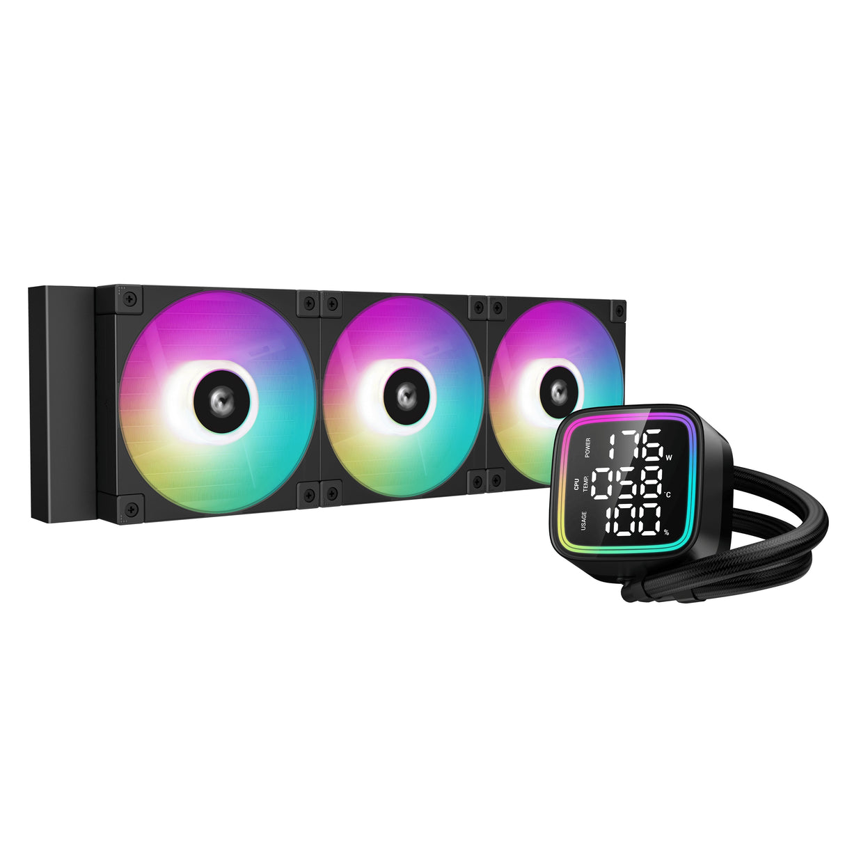 EAN 6933412728726 - DeepCool LD360 Procesador Sistema de refrigeración líquida todo en uno 12 cm Negro 1 pieza(s) imagen 1