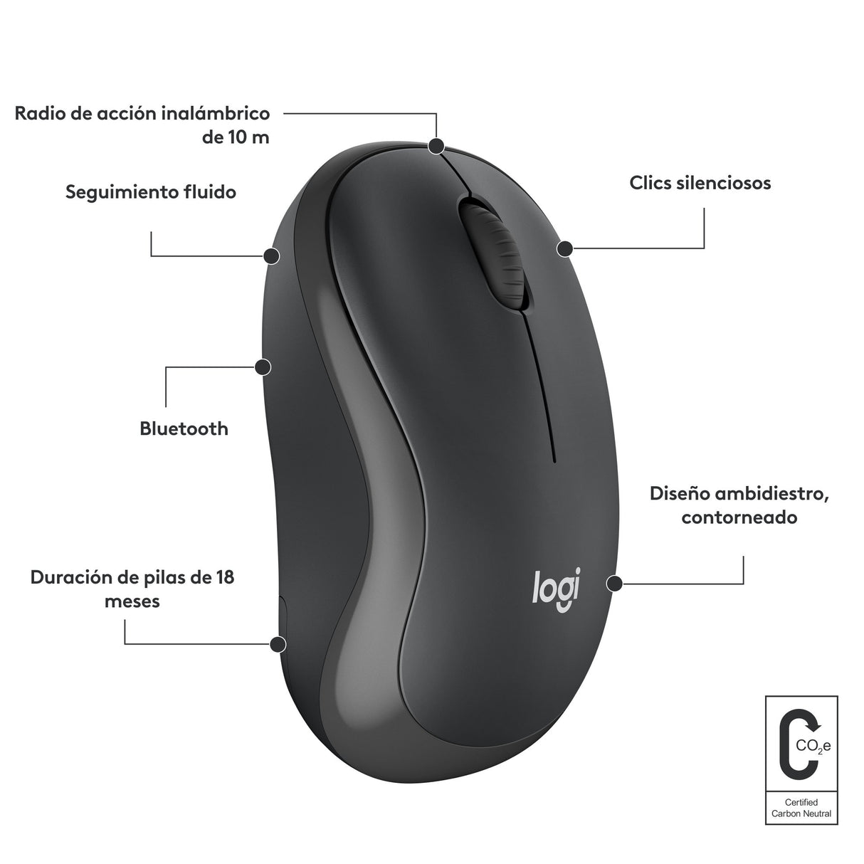 EAN 5099206111998 - Logitech 910-007119 ratón Viajes Ambidextro RF Wireless + Bluetooth imagen 9