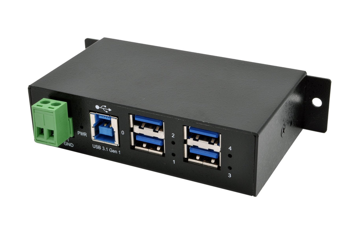 EAN 4718359015045 - EXSYS EX-1504HMS hub de interfaz USB 3.2 Gen 1 (3.1 Gen 1) Type-B 5000 Mbit/s Negro imagen 2