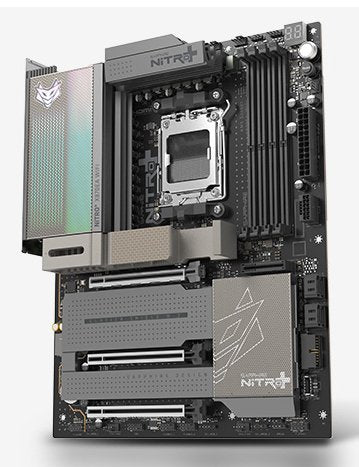 Placa Base Sapphire Nitro+ X870ea Wifi7 Phantom Link (Negro/Plateado) 52122-01-40g