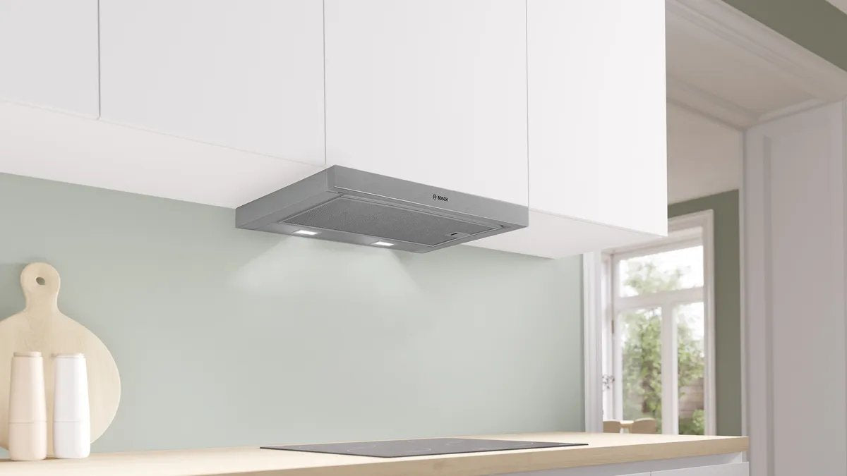 Bosch Home Dfl063w57 Serie 2, Campana Extractora Plateada, 60 Cm Dfl063w57
