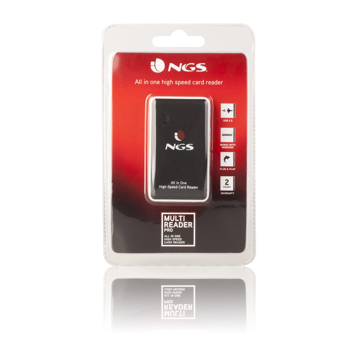 EAN 8436001305356 - NGS Multireader Pro lector de tarjeta USB 2.0 Negro, Blanco imagen 7