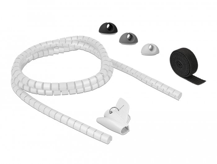 EAN 4043619183920 - DeLOCK 18392 organizador de cables Escritorio/pared Tubo flexible para protección de cables Negro, Gris, imagen 1