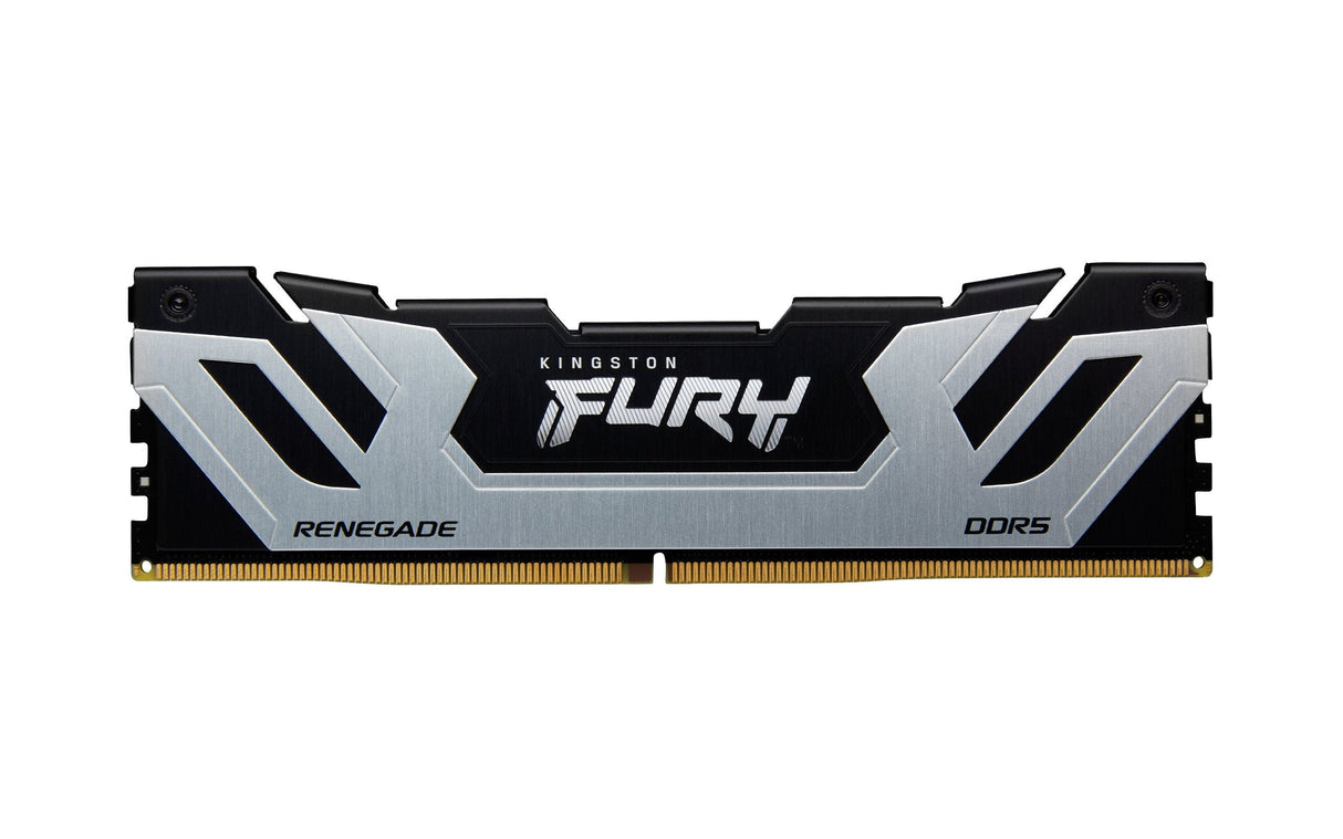 Memoria Kingston Fury 24 Gb 24x1gb Ddr5-8800, Ram Plateado/Negro, Kf588cu42rs-24, Renegade, Intel Xmp Kf588cu42rs-24