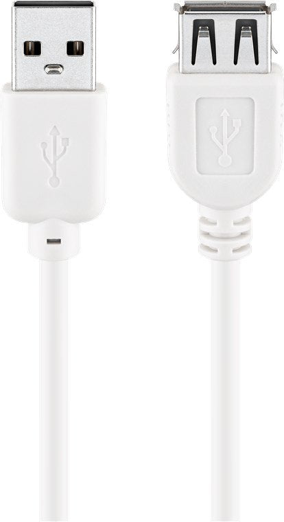 Goobay 96197 Cable Usb Usb 2.0 0,6 M Usb A Blanco