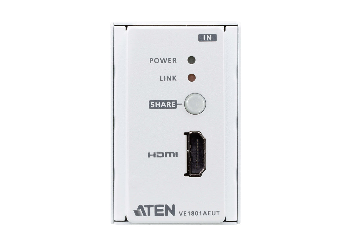 Aten Transmisor Encastrable (Eu) Hdmi Hdbaset-Lite Con Embellecedor Poh